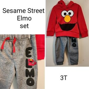 Elmo Sesame Street 3T hoodie set